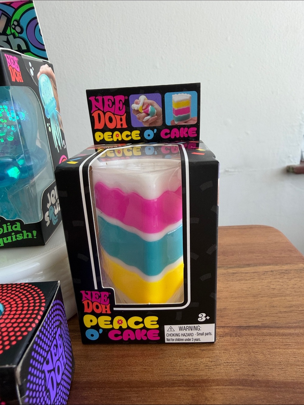 NeeDoh viral Squish Sensory Bundle - Jelly Squish, Peace O’ Cake, Nice-sicle - Picture 2 of 5